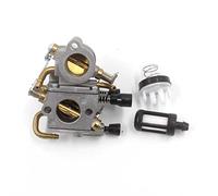 HURI Carburateur avec pompe d'amorçage, filtre à essence pour tronçonneuse Stihl TS410 TS420 Remplace 4238 120 0600 / Zama C1Q-S118.