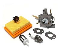 HURI Carburateur + Filtre à Air + Bougie d'Allumage pour STIHL FS400, FS450, FS480, SP400, SP450 Débroussailleuse Remplacer Stihl 4128 120 0651, ZAMA C1Q-S34H, 4134 141 0300