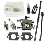 HURI Carburateur Filtre à air Tuyau de carburant Filtre à essence pour tronçonneuse chinoise 5200 4500 5800 MT-999 52cc 45cc 58cc Taurus, Timbertech, Plantiflex, Viron, ROK, BBT