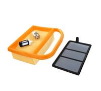 HURI Filtre à air et Bougie d'allumage Filtre à Essence pour Découpeuses Stihl TS410 TS420 Remplace 4238-140-4401