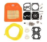 HURI Filtre à air et Kit de Réparation membrane de carburateur Bougie d'allumage pour Stihl HS81 HS81R HS81RC HS81T HS81TC HS86 HS86R HS86T pièce de Taille-haie 4237 141 0300