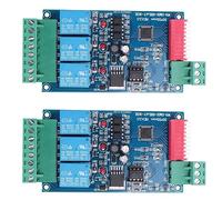 Hurromy 2X Kit de Commutateur de Relais Contrôlé 3 Canaux 5A DMX512 DIY Converter DMX Dimmer Relay