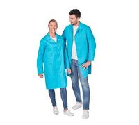 Hurry Jump Blouse de Travail - Blouse de Laboratoire & Blouse Médicale- Fermeture Pressions - Poches Pratiques - Tenue Professionnelle pour Industrie, Laboratoires, Santé Bleu XS