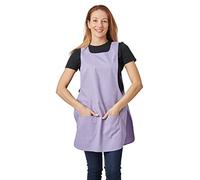 Hurry Jump Tablier Chasuble Sans Manches Femme Type Blouse Avec Patte Réglage Pressions - Coloris Parme Lis Parme - Taille Unique