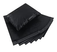 huruirui 100x Enveloppe Plastique Expedition 25x35cm/B4 Emballage Colis Vinted Plastiques Auto-Adhésive Inviolables et Imperméables Sacs d'expédition-Noir