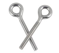 huruirui 10pcs Boulon à Oeil M4 Vis à Anneau en Acier Inoxydable 304 A2-70 Tige Filetée Piton à Visser pour Fixation et Suspension