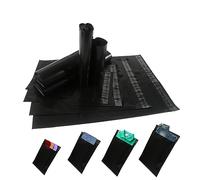 huruirui Enveloppe Plastique Expedition C5 A4 B4 A3 100 Pièces Noir Emballage Colis Vinted Plastiques Auto-Adhésive Inviolables et Imperméables Sacs d'expédition Pochette envoie colis vinted