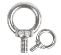 huruirui M5 Anneau de Levage Boulon à Oeil Acier Inoxydable 304 A2-70 Anneau a Visser Piton à Oeil Filetage Mâle pour Fixation, Suspension Intérieur et Extérieur 10pcs