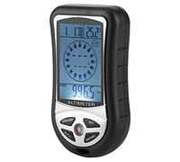 HUSHUI Altimètre Météorologique Portable, Boussole Numérique et Baromètre pour les Amateurs de Plein Air, Conception Compacte en ABS, 9,1 X 5 Cm, Facile à Transporter avec une Corde