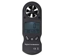 HUSHUI Anémomètre Numérique TL-300, Mini Thermomètre et Hygromètre Portatif Multifonction pour les Amateurs de Plein Air, Conception Portable en ABS