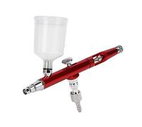 HUSHUI AR131 Pulvérisateur de Peinture Outil Double Action pour Projets Artistiques Personnalisés et Décoration de Gâteaux Noir (Rouge)