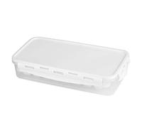 HUSHUI Bac à Glaçons de qualité Alimentaire 64 Grilles avec Couvercle pour Glaçons DIY dans la Cuisine, Empilable et Peu Encombrant, Blanc, 2 Couches