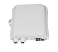 HUSHUI Boîte de Distribution de Fibres ABS, Boîte à Bornes à Fibres Optiques étanche pour Utilisation Intérieure et Extérieure, 8 Cœurs