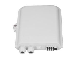 HUSHUI Boîte de Distribution de Fibres ABS, Boîte à Bornes à Fibres Optiques étanche pour Utilisation Intérieure et Extérieure, 8 Cœurs