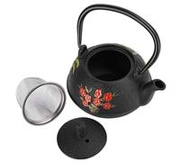 HUSHUI Bouilloire à thé en Fonte Design élégant pour la Cérémonie du thé Théière en Fer de Bambou en Fleur de Prunier 0,3 L pour la Maison et le Salon de