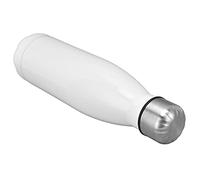 HUSHUI Bouteille Isotherme en Forme de, Bouteille D'eau élégante en Acier Inoxydable pour les Activités de Plein Air à L'école, 16oz (Blanc brillant)