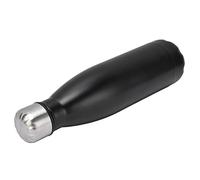 HUSHUI Bouteille Isotherme en Forme de, Bouteille D'eau élégante en Acier Inoxydable pour les Activités de Plein Air à L'école, 16oz (Noir mat)