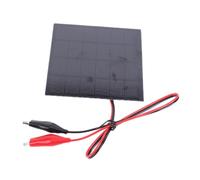 HUSHUI Chargeur de Panneau Solaire Monocristallin 2 W, Module Solaire Compact DIY pour Petits Projets, Alimentation 6 V pour Jouets, Lampes et Appareils à Faible Consommation