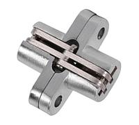 HUSHUI Charnière Cachée en Alliage de Zinc à 180 Degrés pour Porte Pliante Invisible, Charnière Dissimulée pour Porte D'armoire, Coulissante 43,7 Mm, 60,4 Mm, 68,8, 94 (43,7)