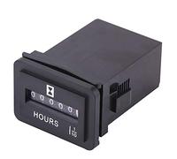 HUSHUI Compteur Horaire Mécanique DC 6-80V, Haute Précision, Moteur Longue Durée, pour Générateur D', Bateau à Moteur (HM001)