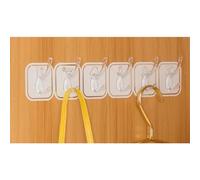 HUSHUI Crochet Mural en Acrylique, Léger, Découpable, Auto-adhésif, pour Cuisine, Salle de Bain, Organization, 1 Pièce
