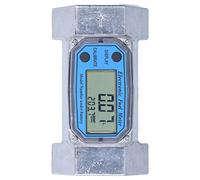 HUSHUI Débitmètre à Turbine Débitmètre électronique Numérique pour Carburant, Liquide, Eau, Gazole, 2 Pouces 2,3 V-3,3 V LLW-50