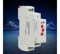 HUSHUI Démarreur de Moteur à Relais GRT8-ST, Minuterie Réglable pour Applications Industrielles, Retard de 0.1 S à 10 Minutes, AC/DC 12V-440V (#2)