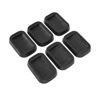 HUSHUI Dessous de Verre à roulettes en Caoutchouc Antidérapant, 6 Pièces, pour la Protection du Sol des Meubles et des Pieds de Lit, Plastique Durable, 55x83mm
