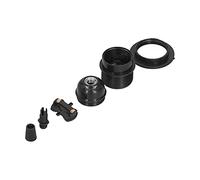 HUSHUI Douille E27 Support de Lampe Rétro Noir 4A Support pour Usage Domestique en Plastique PPA avec Clip de Câble