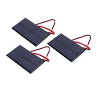 HUSHUI Efficacité de Conversion de Silicium Polycristallin de Panneau Solaire pour les Lumières Solaires de Paysage 3 Pièces