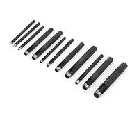 HUSHUI Ensemble de 12 Perforateurs de Trous pour le Cuir, pour L'artisanat de Bricolage, Outil en Acier Durable pour le Travail du Cuir (1-10mm)