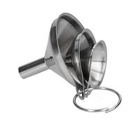 HUSHUI Ensemble D'Entonnoirs en Acier Inoxydable, Entonnoirs de Cuisine Durables pour Remplir des Bouteilles et des Récipients, 3 Tailles avec Conception de Ventilation, Idéal pour la Cuisine et la