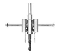 HUSHUI Ensemble D'outils de Coupe de Trous Circulaires Réglables avec Lames de Coupe Fines pour Projets de Bricolage en Bois, Plastique et Acrylique (40-120 millimètres)
