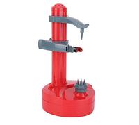 HUSHUI Éplucheur de Fruits électrique Outil de Cuisine Multifonctionnel pour éplucher Rapidement les Fruits et Légumes, Acier Inoxydable ABS de Haute qualité, Rouge 28x14.5x14.5cm (Rouge)