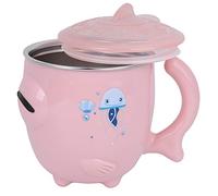 HUSHUI Gobelet Isolant pour bébé, Joli Gobelet à Eau pour Enfants en Acier Inoxydable, Protection Thermique Double Couche, Idéal pour les Tout-petits, Options Rose et Vert (Rose)