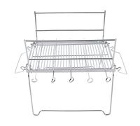 HUSHUI Grille de Camp Grill Pliable Légère en Acier Inoxydable pour Barbecue Plage Pique-Nique 1 Unité