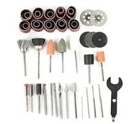 HUSHUI Kit D'accessoires de Meuleuse Polyvalente 46 Pièces pour Couper, Meuler et Polir avec des Matériaux en Alliage de qualité (Tête de meulage en pierre à brosse métallique,)