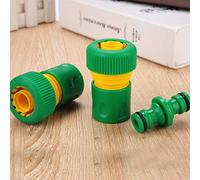 HUSHUI Kit de Connecteur de Tuyau D'eau 1/2 ", Outil de Jonction Rapide Pratique pour L'irrigation du Jardin et le Lavage de Voiture 3 Pièces