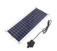 HUSHUI Kit de Pompe à Eau Solaire, Pompe de Fontaine Solaire Polycristalline Haute efficacité 30W pour Bassin de Jardin Hydroponique 1 Ensemble