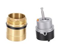 HUSHUI Kit de Valve à Cartouche de Robinet RV, Remplacement en Laiton Durable 36mm pour Robinet de Cuisine et de Lavabo DST, Ensemble de 2 Pièces