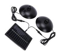 HUSHUI Lampe Solaire étanche Double Lampe 3 Températures de Couleur avec Télécommande pour une Utilisation en Extérieur