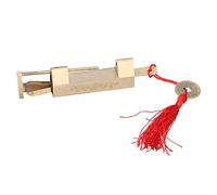 HUSHUI Mini Cadenas Vintage avec clé pour Boîtes à Bijoux et Coffrets Cadeaux, Laiton Magnifiquement sculpté 7,5 X 3 X 1,7 Cm, Design Durable et Unique