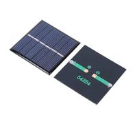 HUSHUI Module Solaire Portatif Durable de 4 Pièces pour les Lumières Domestiques et les Feux de Circulation, Silicium Noir 3V 54x54mm