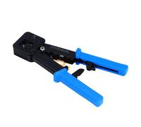 HUSHUI Outil de Sertissage RJ45 avec Acier Durable pour le Sertissage Professionnel des Câbles Ethernet et Téléphoniques - 1 unité (Bleue)