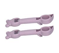 HUSHUI Ouvre-bouteille Manuel Portable, Conception Polyvalente pour Canettes de Bière et Bouteilles de Soda, PP Durable et Acier Inoxydable 8,3 Pouces, 2 Pièces (Violette)