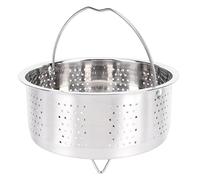 HUSHUI Passoire à Cuisson Instantanée en Acier Inoxydable, Panier à Vapeur Efficace pour une Préparation de Repas Sains, en Acier 304, 1 unité (16,5 cm)