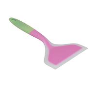 HUSHUI Pelle de Cuisson à Spatule Large en Silicone, pour la Cuisine, Conception Bicolore, Silicone Sûr et Non Toxique, 25,5x12cm (Tête de pelle violette)