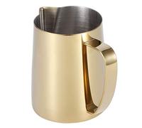 HUSHUI Pichet à café Multicolore en Acier Inoxydable 304, Tasse à Mousser pour café à Domicile, 198g (350 ml)