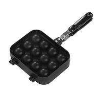HUSHUI Plateau de Moule de Cuisson Antiadhésif Double Face Takoyaki Pan pour une Cuisine Facile à la Maison avec un Matériau en Alliage D'aluminium 12 Trous