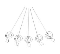 HUSHUI Porte-mémo en Métal, 50 Pièces, Design Mignon, Durable, pour la Maison, le Bureau, les Décorations Scolaires, Argent 12cm (Style de note)